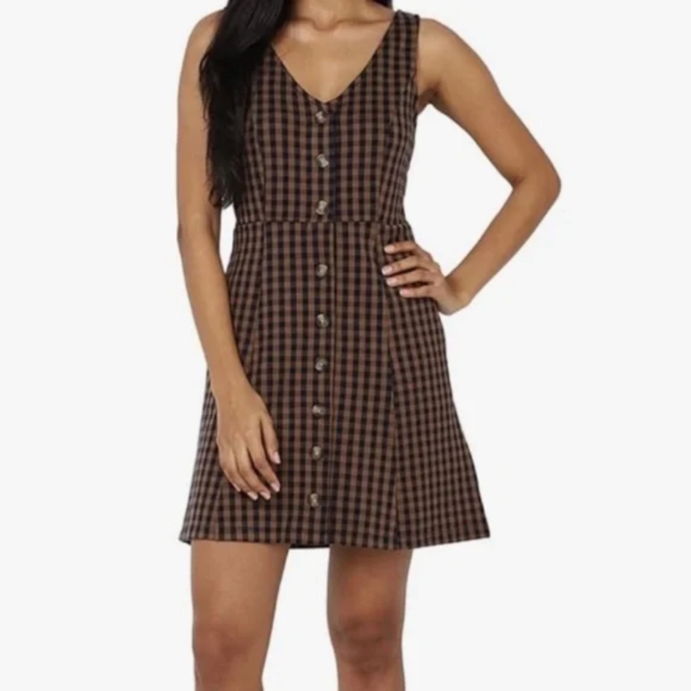 American Eagle Checkered Sleeveless Mini Dress